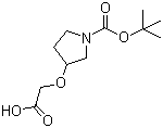 3-(Carboxymethoxy)-1-pyrrolidinecarboxylic acid 1-(1,1-dimethylethyl)esterStructure,889952-88-9Structure 3-(Carboxymethoxy)-1-pyrrolidinecarboxylic acid 1-(1,1-dimethylethyl)ester Structure,889952-88-9Structure