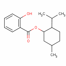 水楊酸薄荷醇酯結(jié)構(gòu)式_89-46-3結(jié)構(gòu)式