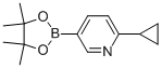 Pyridine, 2-cyclopropyl-5-(4,4,5,5-tetramethyl-1,3,2-dioxaborolan-2-yl)-Structure,893567-09-4Structure Pyridine, 2-cyclopropyl-5-(4,4,5,5-tetramethyl-1,3,2-dioxaborolan-2-yl)- Structure,893567-09-4Structure