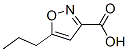 5-Propylisoxazole-3-carboxylic acidStructure,89776-75-0Structure 5-Propylisoxazole-3-carboxylic acid Structure,89776-75-0Structure