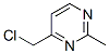 Pyrimidine, 4-(chloromethyl)-2-methyl- (9ci)Structure,89967-01-1Structure Pyrimidine, 4-(chloromethyl)-2-methyl- (9ci) Structure,89967-01-1Structure