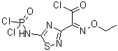 (Z)-5-[(二氯膦)氨基]-alpha-(乙氧基亞氨基)-124-噻二唑-3-乙酰氯結(jié)構(gòu)式_90211-01-1結(jié)構(gòu)式