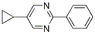 (9CI)-5-環(huán)丙基-2-苯基嘧啶結(jié)構(gòu)式_90253-39-7結(jié)構(gòu)式