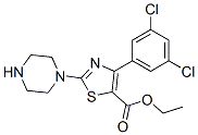 5-Thiazolecarboxylic acid, 4-(3,5-dichlorophenyl)-2-(1-piperazinyl)-, ethyl esterStructure,905807-69-4Structure 5-Thiazolecarboxylic acid, 4-(3,5-dichlorophenyl)-2-(1-piperazinyl)-, ethyl ester Structure,905807-69-4Structure