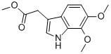 (6,7-Dimethoxy-1h-indol-3-yl)-acetic acid methyl esterStructure,908003-80-5Structure (6,7-Dimethoxy-1h-indol-3-yl)-acetic acid methyl ester Structure,908003-80-5Structure