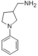 (1-Phenyl-3-pyrrolidinyl)methanamineStructure,910442-15-8Structure (1-Phenyl-3-pyrrolidinyl)methanamine Structure,910442-15-8Structure