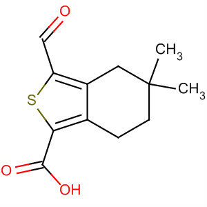 3-甲酰基-5,5-二甲基-4,5,6,7-四氫-苯并[c]噻吩-1-羧酸結(jié)構(gòu)式_910635-48-2結(jié)構(gòu)式