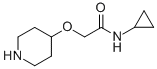 N-Cyclopropyl-2-(4-piperidinyloxy)acetamideStructure,912761-41-2Structure N-Cyclopropyl-2-(4-piperidinyloxy)acetamide Structure,912761-41-2Structure