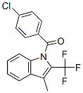 (4-Chlorophenyl)(3-methyl-2-(trifluoromethyl)-1h-indol-1-yl)methanoneStructure,913955-36-9Structure (4-Chlorophenyl)(3-methyl-2-(trifluoromethyl)-1h-indol-1-yl)methanone Structure,913955-36-9Structure