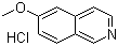 6-甲氧基異喹啉鹽酸鹽結(jié)構(gòu)式_915865-96-2結(jié)構(gòu)式