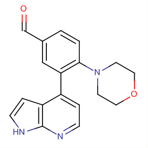 Morpholin-4-yl-[3-(1h-pyrrolo[2,3-b]pyridin-4-yl)-phenyl]-methanone Structure,916172-94-6Structure