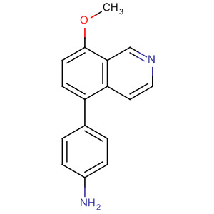 4-(8-甲氧基-5-異喹啉)苯胺結(jié)構(gòu)式_919362-95-1結(jié)構(gòu)式