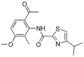 N-[6-乙?；?2-甲基-3-(甲基氧基)苯基]-4-(1-甲基乙基)-1,3-噻唑-2-羧酰胺結(jié)構(gòu)式_923289-20-7結(jié)構(gòu)式