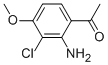 Ethanone, 1-(2-amino-3-chloro-4-methoxyphenyl)-Structure,923289-36-5Structure Ethanone, 1-(2-amino-3-chloro-4-methoxyphenyl)- Structure,923289-36-5Structure