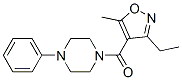Methanone, (3-ethyl-5-methyl-4-isoxazolyl)(4-phenyl-1-piperazinyl)-Structure,925663-15-6Structure Methanone, (3-ethyl-5-methyl-4-isoxazolyl)(4-phenyl-1-piperazinyl)- Structure,925663-15-6Structure