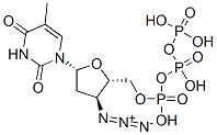 3-疊氮基-3-脫氧胸腺嘧啶脫氧核苷-5-三磷酸結(jié)構(gòu)式_92586-35-1結(jié)構(gòu)式