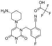 2-[[6-[(3R)-3-氨基-1-哌啶基]-3,4-二氫-3-甲基-2,4-二氧代-1(2H)-嘧啶]甲基]-4-氟苯甲腈三氟乙酸結構式_928201-45-0結構式