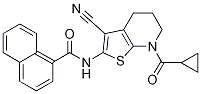 N-[3-氰基-7-(環(huán)丙基羰基)-4,5,6,7-四氫噻吩并[2,3-b]吡啶-2-基]-1-萘羧酰胺結構式_929700-76-5結構式