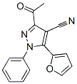 1H-pyrazole-4-carbonitrile, 3-acetyl-5-(2-furanyl)-1-phenyl-Structure,933065-51-1Structure 1H-pyrazole-4-carbonitrile, 3-acetyl-5-(2-furanyl)-1-phenyl- Structure,933065-51-1Structure