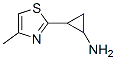 2-(4-甲基-2-噻唑)環(huán)丙胺結(jié)構(gòu)式_933713-14-5結(jié)構(gòu)式