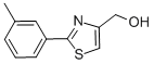 (2-間甲苯-4-噻唑)甲醇結(jié)構(gòu)式_93476-40-5結(jié)構(gòu)式