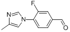 Benzaldehyde, 3-fluoro-4-(4-methyl-1H-imidazol-1-yl)-Structure,937400-07-2Structure Benzaldehyde, 3-fluoro-4-(4-methyl-1H-imidazol-1-yl)- Structure,937400-07-2Structure