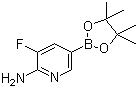 3-氟-5-(4,4,5,5-四甲基-1,3,2-二噁硼烷-2-基)吡啶-2-胺結(jié)構(gòu)式_944401-75-6結(jié)構(gòu)式