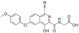 n-[[1-氰基-4-羥基-6-(4-甲氧基苯氧基)-3-異喹啉]羰基]-甘氨酸結(jié)構(gòu)式_945739-76-4結(jié)構(gòu)式