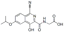 n-[[1-氰基-4-羥基-6-(1-甲基乙氧基)-3-異喹啉]羰基]-甘氨酸結(jié)構(gòu)式_945740-11-4結(jié)構(gòu)式