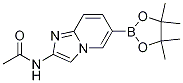 N-(6-(4,4,5,5-四甲基-1,3,2-二噁硼烷-2-基)H-咪唑并[1,2-a]吡啶-2-基)乙酰胺結(jié)構(gòu)式_947249-08-3結(jié)構(gòu)式