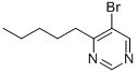 5-Bromo-4-pentylpyrimidineStructure,951884-34-7Structure 5-Bromo-4-pentylpyrimidine Structure,951884-34-7Structure