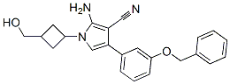 2-Amino-4-(3-(benzyloxy)phenyl)-1-(3-(hydroxymethyl)cyclobutyl)-1H-pyrrole-3-carbonitrileStructure,952138-97-5Structure 2-Amino-4-(3-(benzyloxy)phenyl)-1-(3-(hydroxymethyl)cyclobutyl)-1H-pyrrole-3-carbonitrile Structure,952138-97-5Structure