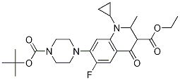 Ethyl7-(4-(tert-butoxycarbonyl)piperazin-1-yl)-1-cyclopropyl-6-fluoro-2-methyl-4-oxo-1,2,3,4-tetrahydroquinoline-3-carboxylateStructure,952653-69-9Structure Ethyl7-(4-(tert-butoxycarbonyl)piperazin-1-yl)-1-cyclopropyl-6-fluoro-2-methyl-4-oxo-1,2,3,4-tetrahydroquinoline-3-carboxylate Structure,952653-69-9Structure