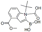 1H-Indole-1,4-dicarboxylic acid, 2-borono-, 1-(1,1-dimethylethyl) 4-methyl esterStructure,953411-03-5Structure 1H-Indole-1,4-dicarboxylic acid, 2-borono-, 1-(1,1-dimethylethyl) 4-methyl ester Structure,953411-03-5Structure