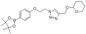 4-(2-(4-(THPO-methyl)-1,2,3-triazol-1-yl)ethoxy)phenylboronic acid, pinacol ester Structure,957120-67-1Structure