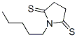  1-戊基-2,5-吡咯烷二硫酮結(jié)構(gòu)式_95765-52-9結(jié)構(gòu)式