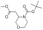 4-n-boc-嗎啉-3-乙酸甲酯結(jié)構(gòu)式_959246-85-6結(jié)構(gòu)式
