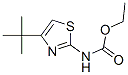 Carbamic acid, [4-(1,1-dimethylethyl)-2-thiazolyl]-, ethyl ester (9ci) Structure,96512-27-5Structure