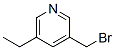 Pyridine, 3-(bromomethyl)-5-ethyl-(9ci)Structure,96838-56-1Structure Pyridine, 3-(bromomethyl)-5-ethyl-(9ci) Structure,96838-56-1Structure