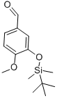 3-Tert-butyldimethylsiloxy-4-methoxybenzaldehydeStructure,97315-18-9Structure 3-Tert-butyldimethylsiloxy-4-methoxybenzaldehyde Structure,97315-18-9Structure