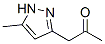 2-Propanone, 1-(5-methyl-1h-pyrazol-3-yl)-(9ci)Structure,97716-34-2Structure 2-Propanone, 1-(5-methyl-1h-pyrazol-3-yl)-(9ci) Structure,97716-34-2Structure