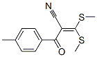 3,3-Bis(methylthio)-2-(4-methylbenzoyl)acrylonitrileStructure,98606-85-0Structure 3,3-Bis(methylthio)-2-(4-methylbenzoyl)acrylonitrile Structure,98606-85-0Structure