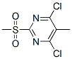 Pyrimidine, 4,6-dichloro-5-methyl-2-(methylsulfonyl)-Structure,98814-28-9Structure Pyrimidine, 4,6-dichloro-5-methyl-2-(methylsulfonyl)- Structure,98814-28-9Structure