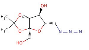 6-疊氮基-6-脫氧-2,3-O-異亞丙基-alpha-L-呋喃果糖結(jié)構(gòu)式_126210-25-1結(jié)構(gòu)式