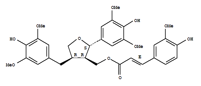 9-O-feruloyl-5,5’-dimethoxylariciresinolStructure,166322-14-1Structure 9-O-feruloyl-5,5’-dimethoxylariciresinol Structure,166322-14-1Structure
