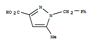 5-Methyl-1-(phenylmethyl)-1h-pyrazole-3-carboxylic acidStructure,17607-80-6Structure 5-Methyl-1-(phenylmethyl)-1h-pyrazole-3-carboxylic acid Structure,17607-80-6Structure
