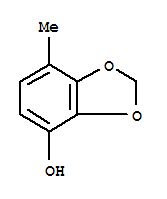 1,3-Benzodioxol-4-ol, 7-methyl-Structure,200959-14-4Structure 1,3-Benzodioxol-4-ol, 7-methyl- Structure,200959-14-4Structure
