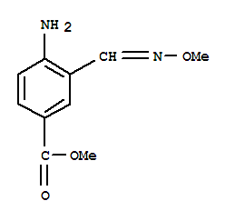 Benzoic acid, 4-amino-3-[(methoxyimino)methyl]-, methyl ester (9ci) Structure,201932-94-7Structure