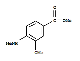 Benzoic acid, 3-methoxy-4-(methylamino)-, methyl ester (9ci)Structure,204972-81-6Structure Benzoic acid, 3-methoxy-4-(methylamino)-, methyl ester (9ci) Structure,204972-81-6Structure