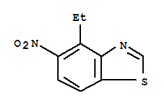Benzothiazole, 4-ethyl-5-nitro-(9ci)Structure,208458-50-8Structure Benzothiazole, 4-ethyl-5-nitro-(9ci) Structure,208458-50-8Structure